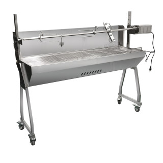 Gril na sele, jehně, prase s motorem až 100 kg 1400/450/890 mm (Kyperské grilovací systémy)