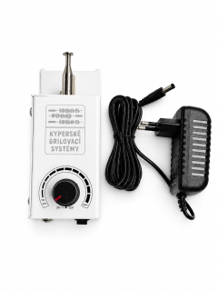 Grilovací motor až 15 Kg s regulací otáček a unašečem 5,5 x 5,5 mm (Kyperskégrilovacísystémy)
