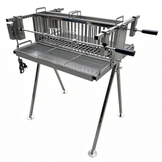 Gril s prostředním topeništěm a dvěma motory až 15 kg 700/600/900 mm (Kyperské grilovací systémy)